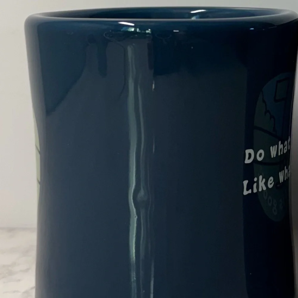 Life Is Good Navy Ceramic Mug with Golf Design - Picture 2 of 9